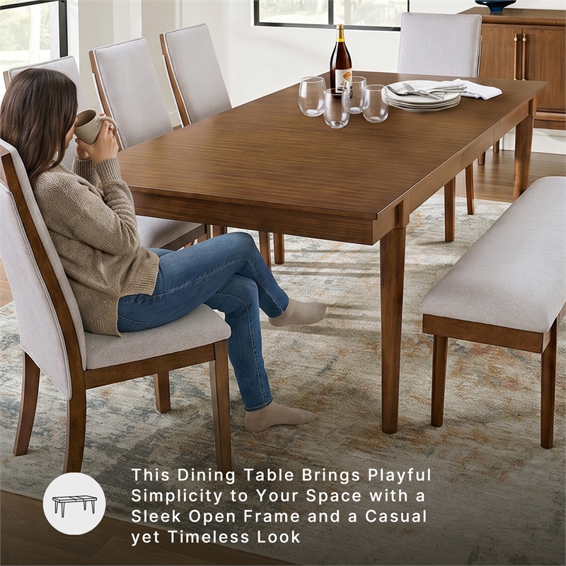 Signature Design by Ashley Lyncott Brown Dining Extension Table