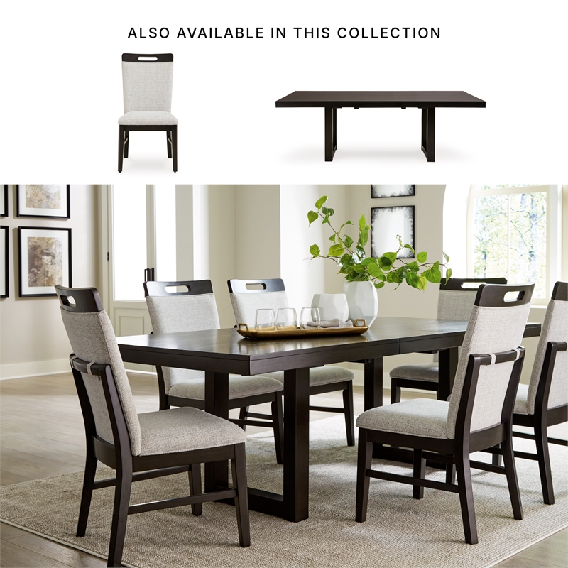 Signature Design by Ashley Neymorton Dark Grayish Brown Dining Extension Table