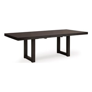 Signature Design by Ashley Neymorton Dark Grayish Brown Dining Extension Table