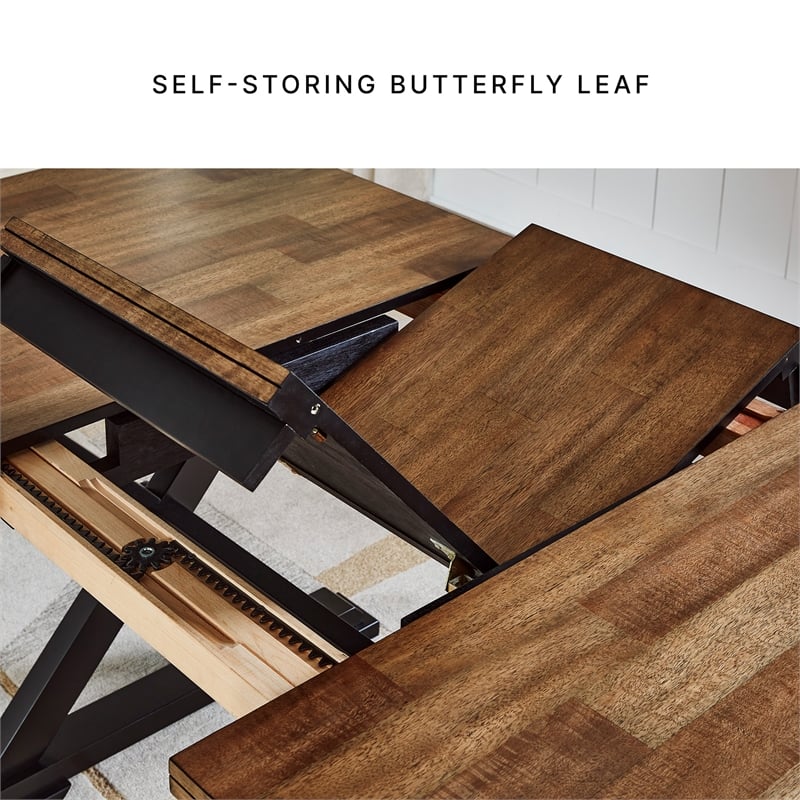 Signature Design by Ashley Wildenauer Brown & Black Dining Extension Table