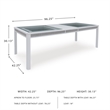 Signature Design by Ashley Chalanna White Dining Extension Table