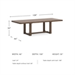 Signature Design by Ashley Cabalynn Light Brown Dining Extension Table
