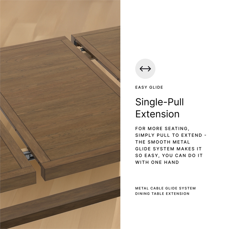 Signature Design by Ashley Cabalynn Light Brown Dining Extension Table