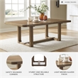 Signature Design by Ashley Cabalynn Light Brown Dining Extension Table