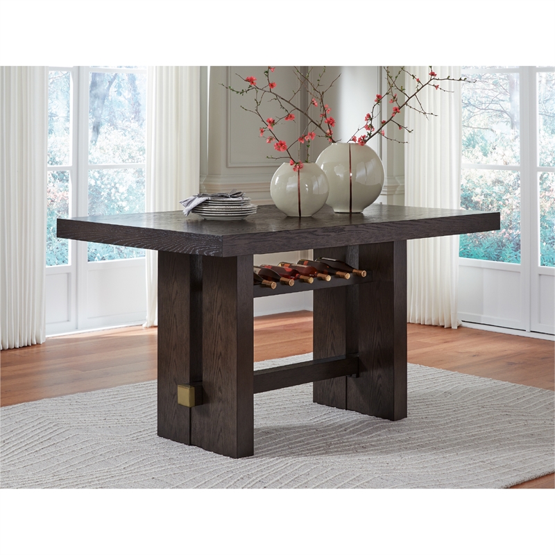Signature Design by Ashley Burkhaus Dark Brown Counter Height Dining Table