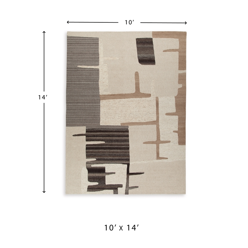 Signature Design by Ashley Kencher Beige & Brown Extra Large Rug