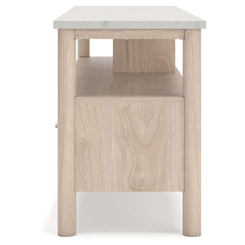 Ashley Furniture Cadmori Light Brown & White 72