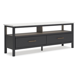 Signature Design by Ashley Cadmori Black & White 72&quot TV Stand for TVs up to 82&quot