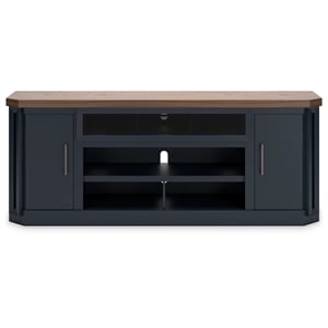 Signature Design by Ashley Landocken Brown & Blue 83&quot TV Stand for TVs up to 95&quot