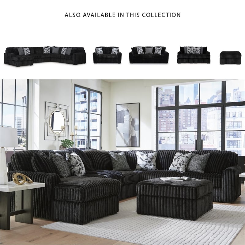 Signature Design by Ashley Midnight-Madness Onyx Oversized Accent Ottoman