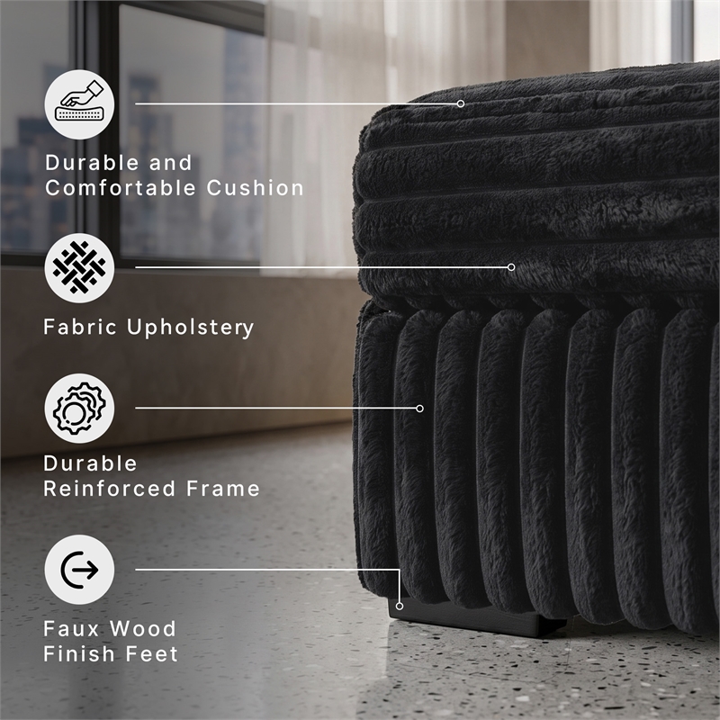 Signature Design by Ashley Midnight-Madness Onyx Oversized Accent Ottoman