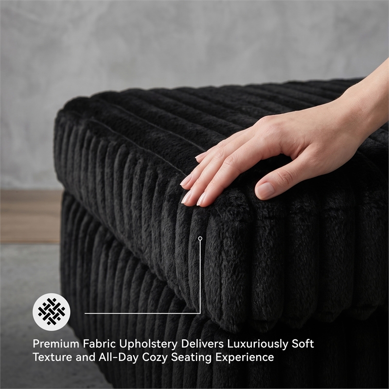 Signature Design by Ashley Midnight-Madness Onyx Oversized Accent Ottoman