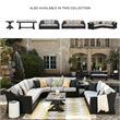 Ashley Furniture Beachcroft Black & Gray 2-Piece Outdoor Loveseat with Cushion