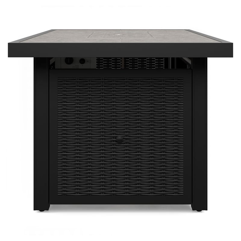 Signature Design by Ashley Beachcroft Black & Gray Outdoor Fire Pit Table