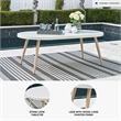 Signature Design by Ashley Seton Creek White Outdoor Dining Table