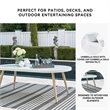 Signature Design by Ashley Seton Creek White Outdoor Dining Table