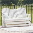 Signature Design by Ashley Hyland wave White Outdoor Glider Loveseat