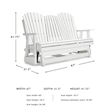 Signature Design by Ashley Hyland wave White Outdoor Glider Loveseat