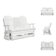 Signature Design by Ashley Hyland wave White Outdoor Glider Loveseat