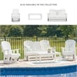 Signature Design by Ashley Hyland wave White Outdoor Glider Loveseat
