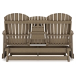 Signature Design by Ashley Hyland wave Driftwood Outdoor Glider Loveseat