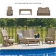 Signature Design by Ashley Hyland wave Driftwood Outdoor Glider Loveseat