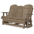 Signature Design by Ashley Hyland wave Driftwood Outdoor Glider Loveseat