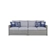 Signature Design by Ashley Naples Beach Light Gray Outdoor Loveseat Set of 2