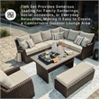 Signature Design by Ashley Brook Ranch Brown Outdoor Sectional - Set of 3