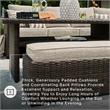 Signature Design by Ashley Brook Ranch Brown Outdoor Sectional - Set of 3