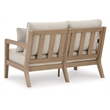 Signature Design by Ashley Hallow Creek Driftwood Outdoor Loveseat with Cushion