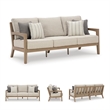 Signature Design by Ashley Hallow Creek Driftwood Outdoor Sofa with Cushion