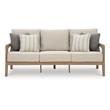 Signature Design by Ashley Hallow Creek Driftwood Outdoor Sofa with Cushion