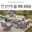 Ashley Furniture Hillside Barn Gray & Brown Outdoor Loveseat with Cushion