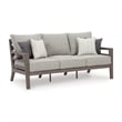 Signature Design by Ashley Hillside Barn Gray & Brown Outdoor Sofa with Cushion