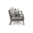 Signature Design by Ashley Hillside Barn Gray & Brown Outdoor Sofa with Cushion