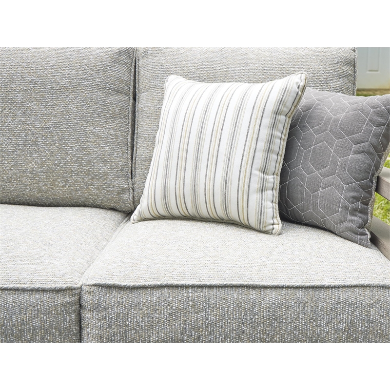 Signature Design by Ashley Hillside Barn Gray & Brown Outdoor Sofa with Cushion