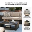 Signature Design by Ashley Coastline Bay Brown Outdoor Sofa with Cushion