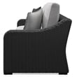 Ashley Furniture Beachcroft Black & Light Gray Outdoor Sofa with Cushion