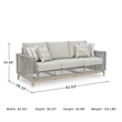 Signature Design by Ashley Seton Creek Gray Outdoor Sofa with Cushion