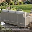 Signature Design by Ashley Seton Creek Gray Outdoor Sofa with Cushion