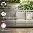 Signature Design by Ashley Seton Creek Gray Outdoor Sofa with Cushion