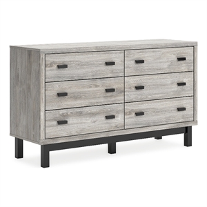 Ashley Furniture Vessalli Light Gray & Black Dresser