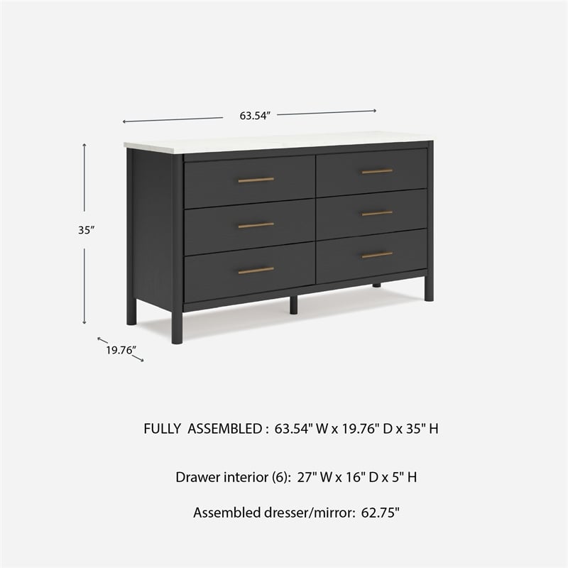 Ashley Furniture Cadmori Black & White Dresser