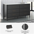 Ashley Furniture Cadmori Black & White Dresser