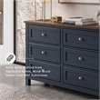 Ashley Furniture Landocken Brown & Blue Dresser