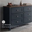 Ashley Furniture Landocken Brown & Blue Dresser