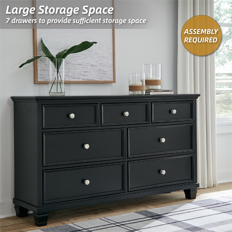 Signature Design by Ashley Lanolee Bedroom Dresser in Black