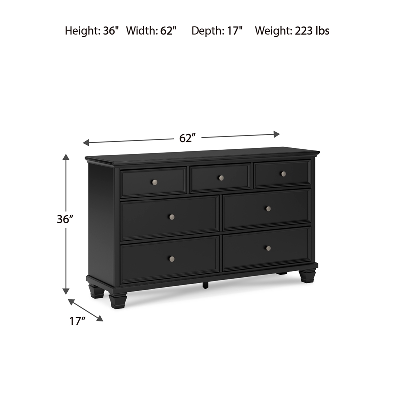 Signature Design by Ashley Lanolee Bedroom Dresser in Black