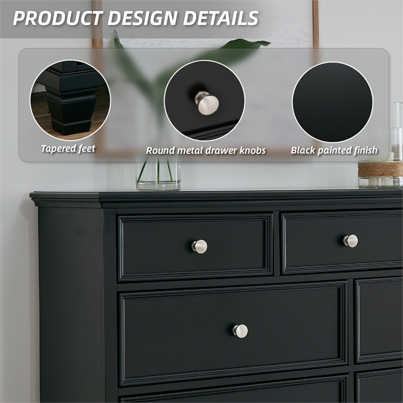Signature Design by Ashley Lanolee Bedroom Dresser in Black